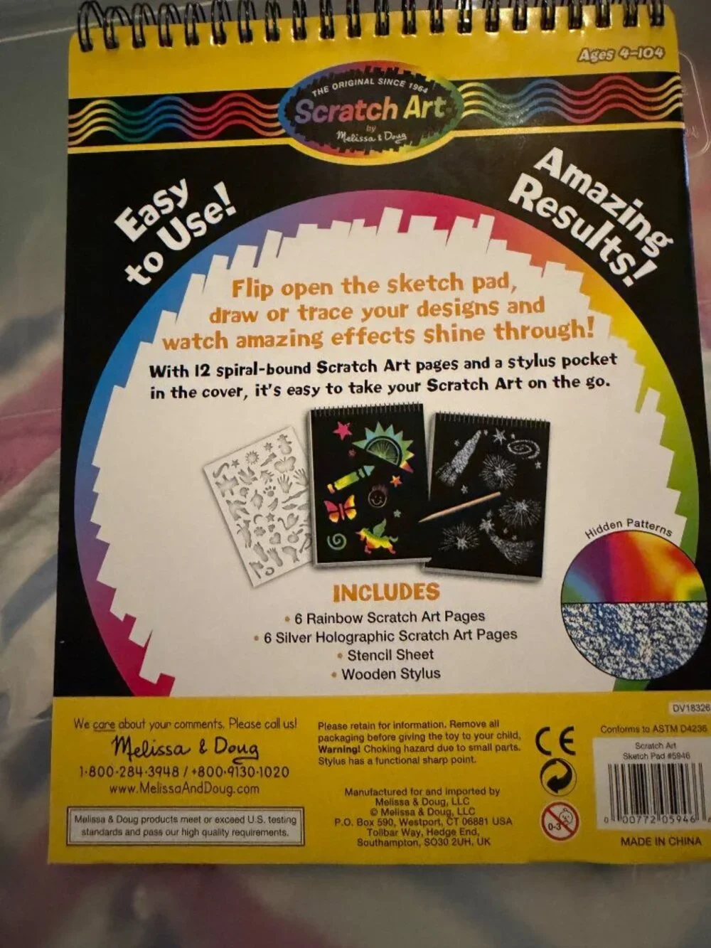 NEW scratchart pad